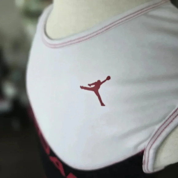 Vintage Rare Air Jordan Jersey Sleeveless in White, Black, and Red XXXL Dri-Fit - Picture 3 of 5